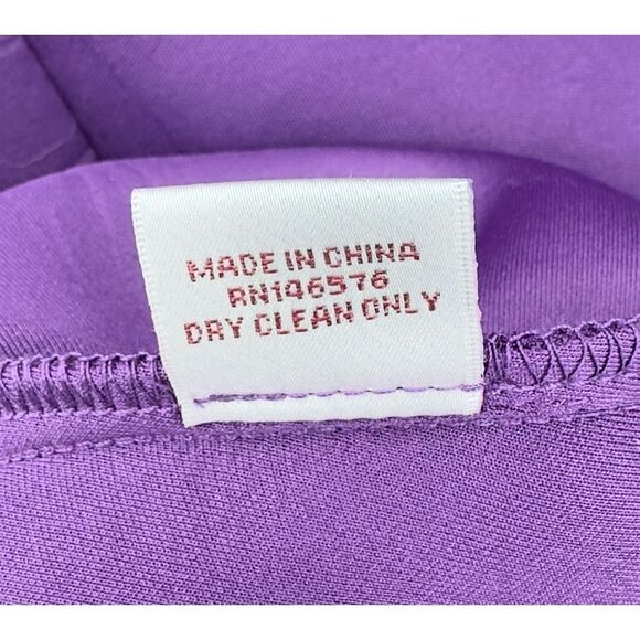 Monif C‎ Jasmine Neoprene Hi Low Dress Purple Size 1 Plus Size - Picture 8 of 9